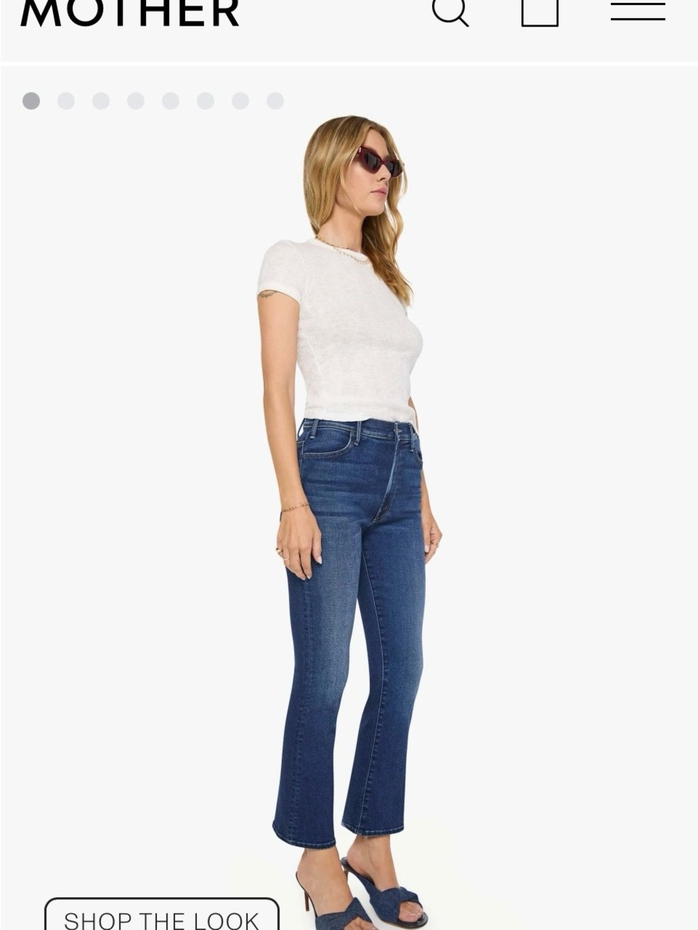 EUC MOTHER Hustler Ankle Fray Jeans